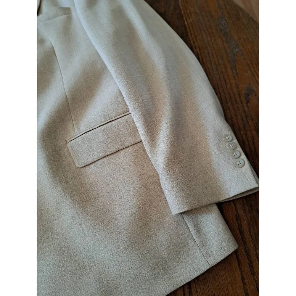 New 40 Long Shawn Thomas Jackson Cream 2 Button Notch Lapel Suit Coat Sport Coat